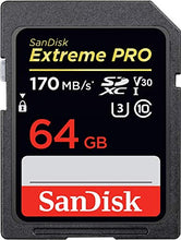 Lade das Bild in den Galerie-Viewer, SanDisk Extreme Pro SDXC UHS-I Speicherkarte 64GB
